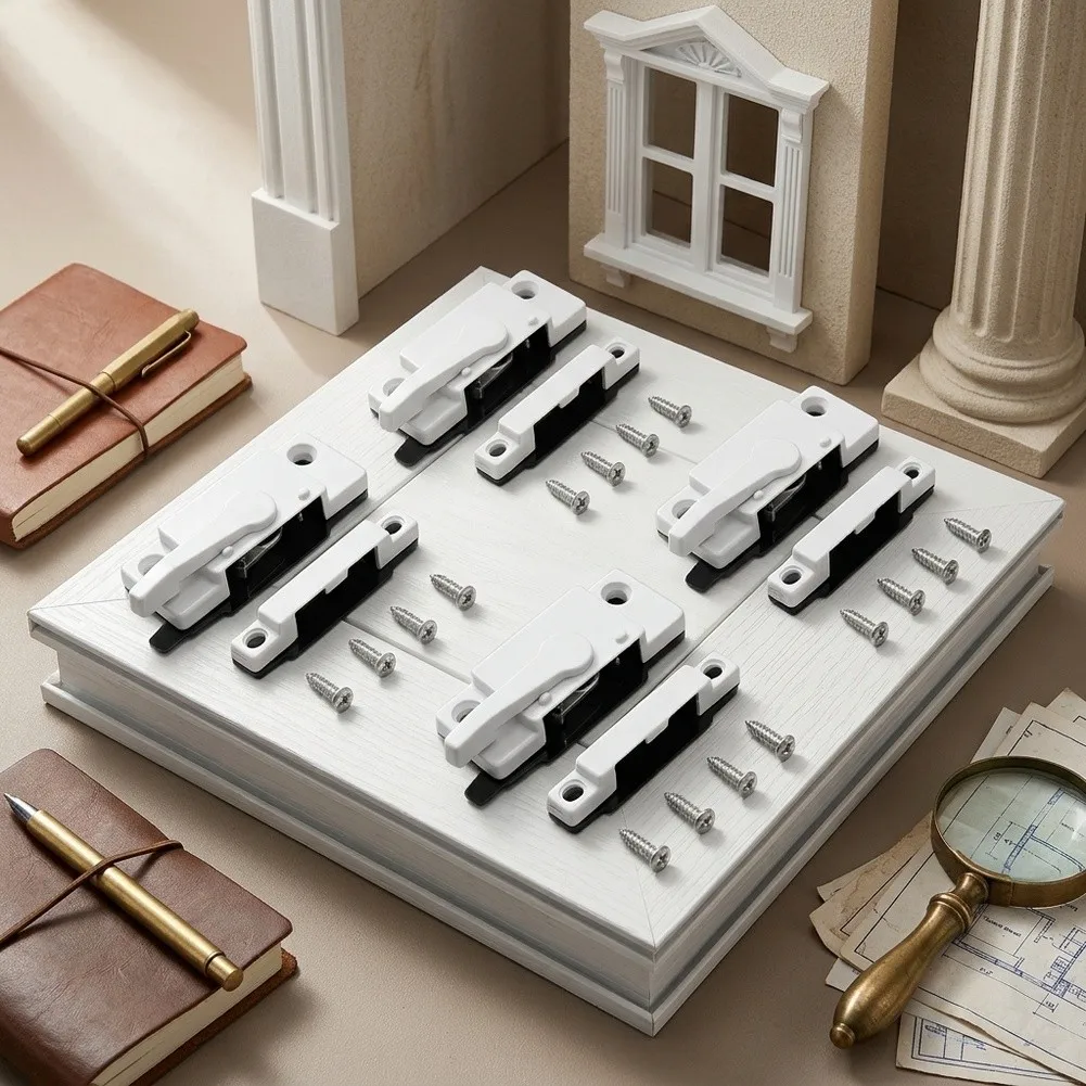 For Heavy-Duty Sliding Window Lock Set for Vinyl Aluminum PVC with Cam Action Design and Zinc Alloy Construction