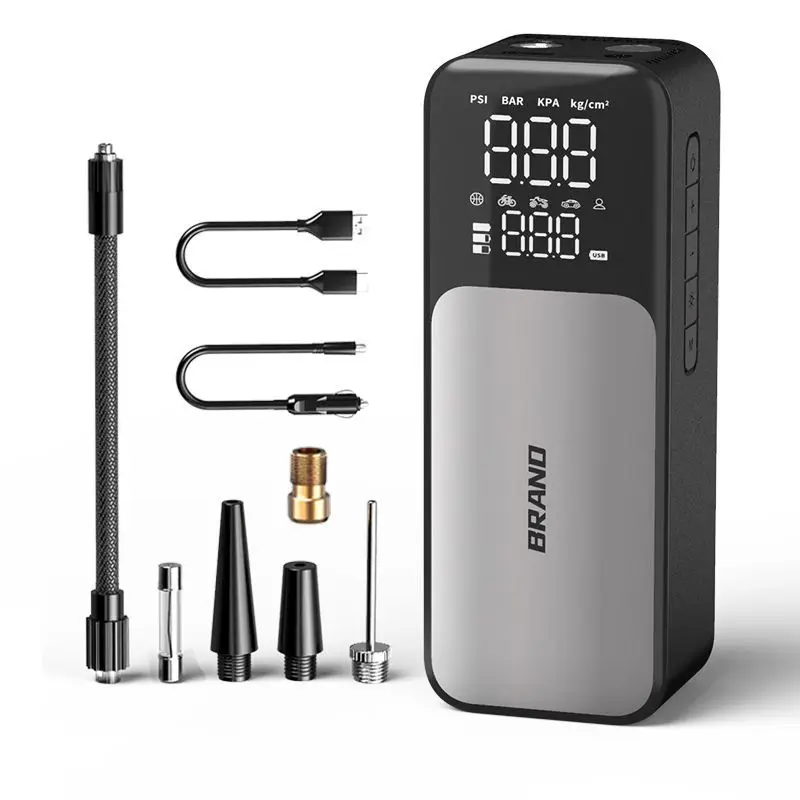 

Suitable for Cross-border car air pump wireless portable car digital display pump high power tire 12v air pump