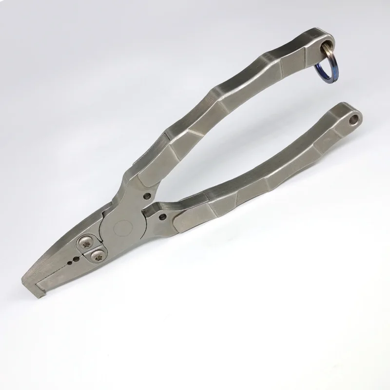 

NEW 3+7 Titanium Alloy Fishing Pliers 146mm 83g Salt Water Fishing Hook Remover Fishing Split Ring Pliers