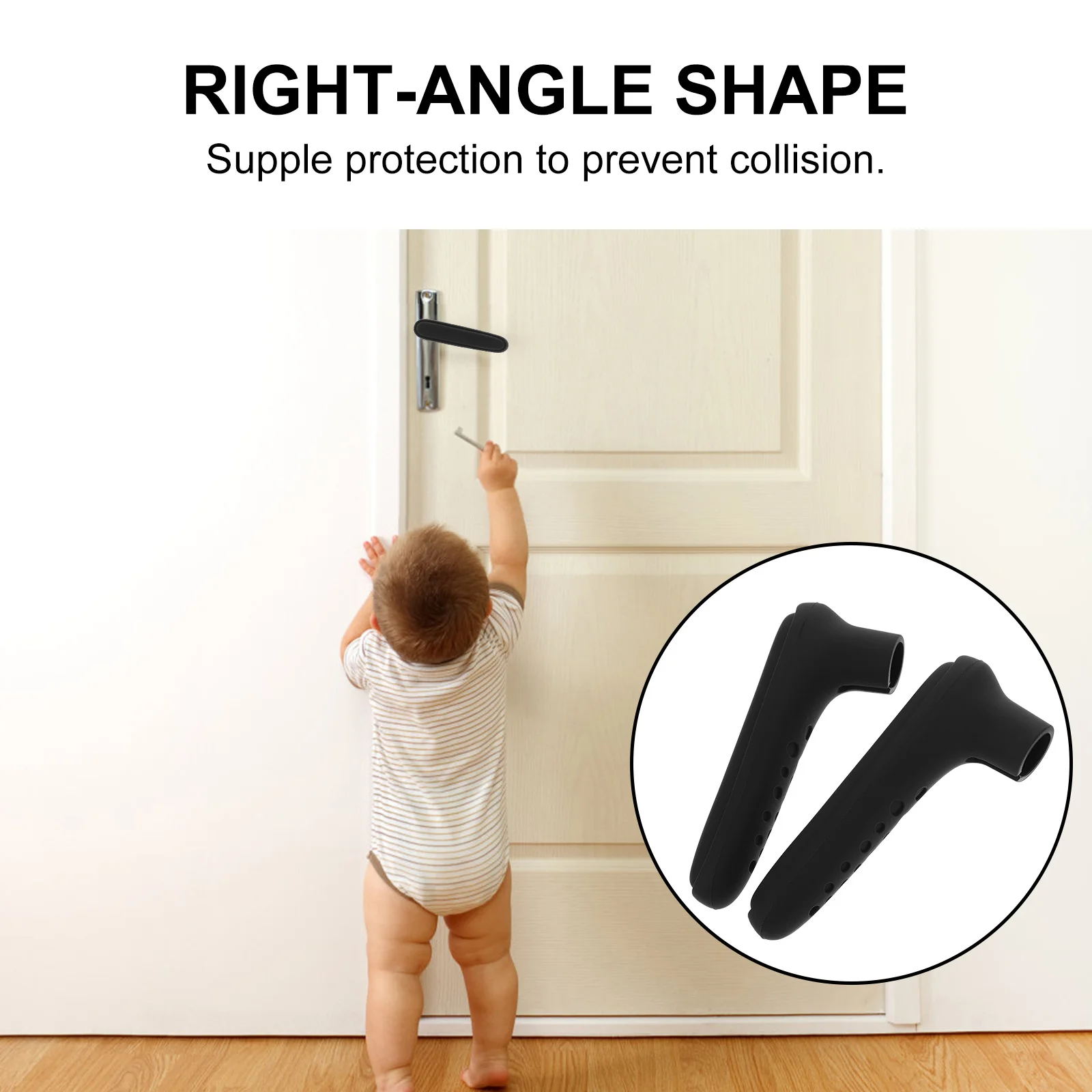 

2 шт., силиконовый чехол на ручку, защита от детей, защита от столкновений для детей, рукав для дверной ручки, прочный защитный чехол для дверной ручки