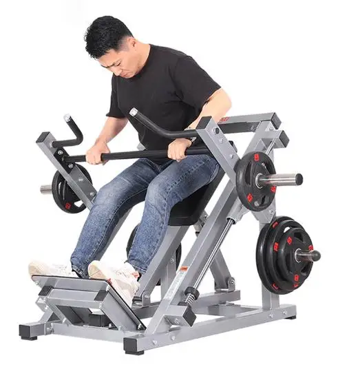 Upper tilt tilt rowing T-bar rowing gym hard pull power equipment Commercial T-pull back trainer rowing machine