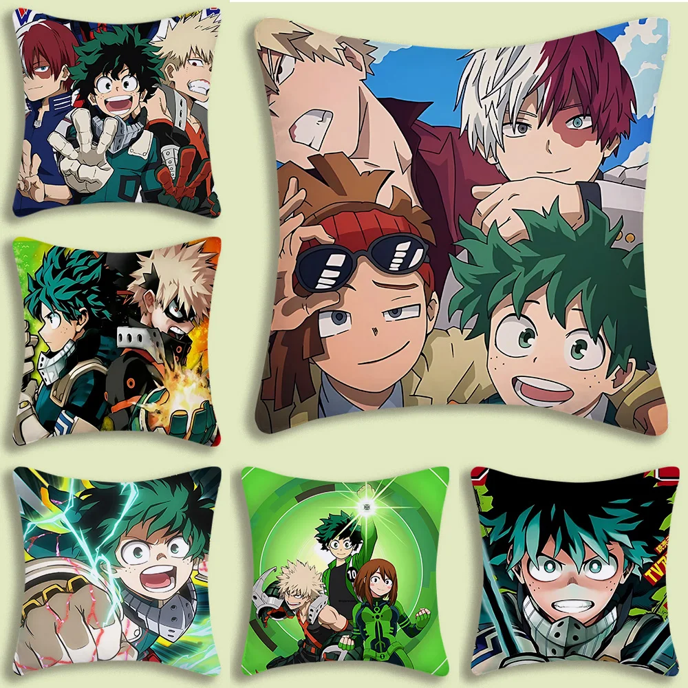 Anime Hunter x Hunter Pillow Covers Cartoon Sofa Decorative Home Double-sided Printing Short Plush Cute Cushion Cover