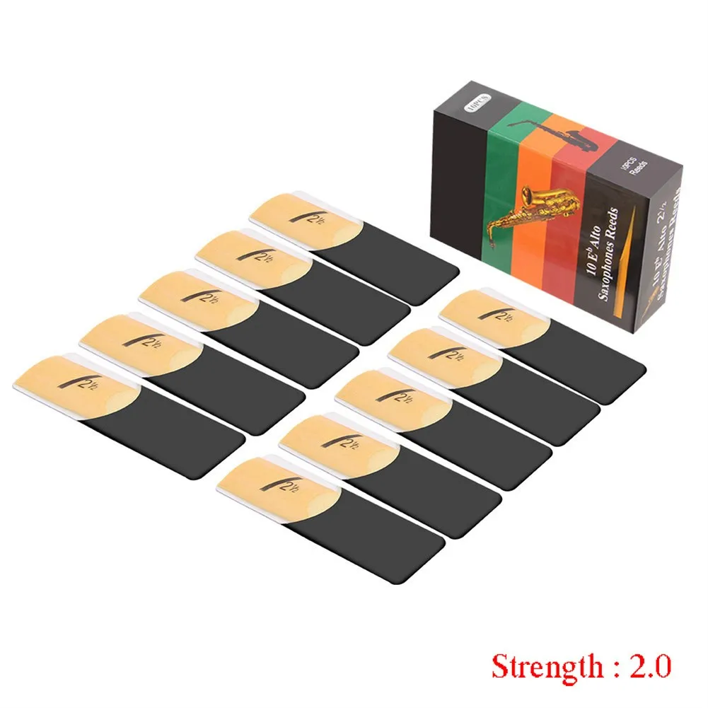 10Pcs Eb Alto Saxophone Reeds Sax Accessories Strength 1 5 2 0 2 5 3 0 3 5 4 0 Excellent Tone for Unmatched Expression