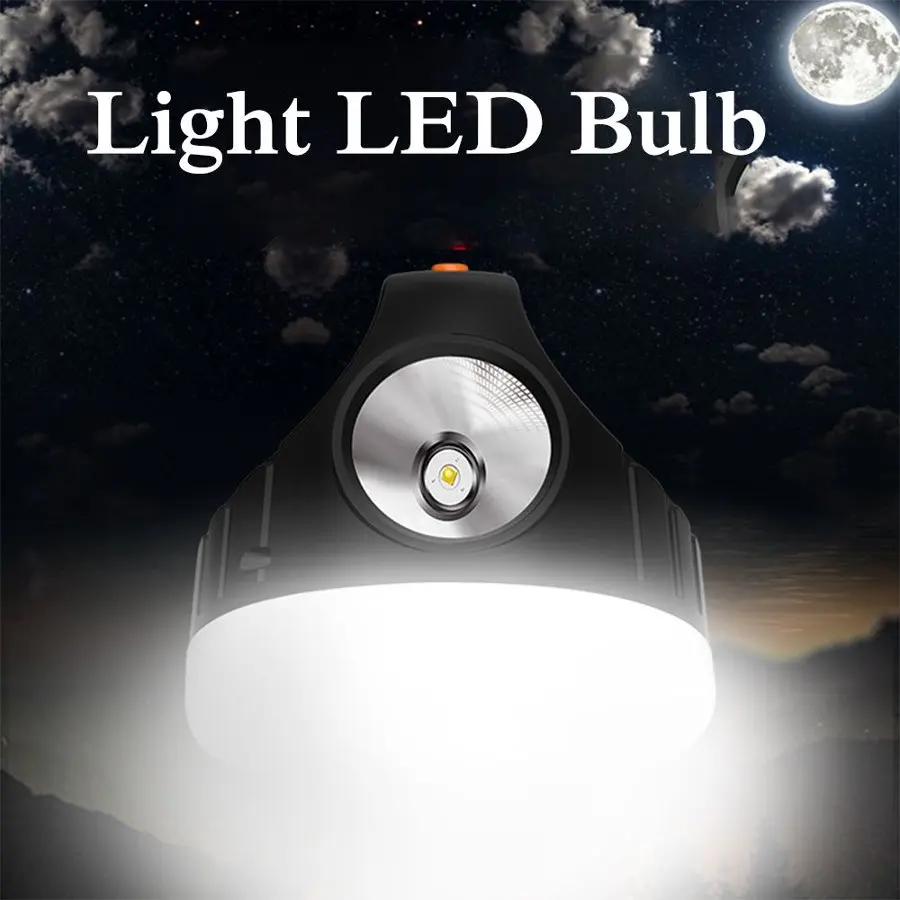 Portable LED Camping Light Multifunctional 4 Modes USB Rechargeable Tent Lamp Outdoor Hanging Lights Waterproof Camping Lantern