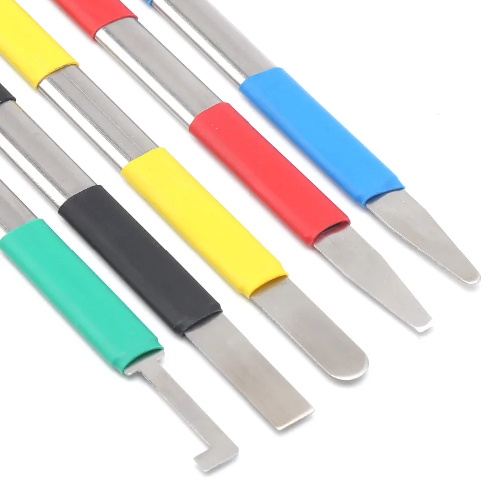 5 PCS Stainless Steel Spudger Set Multi-Function Professional Pry Tool Set Interchangeable Heads Phone Opening Tool