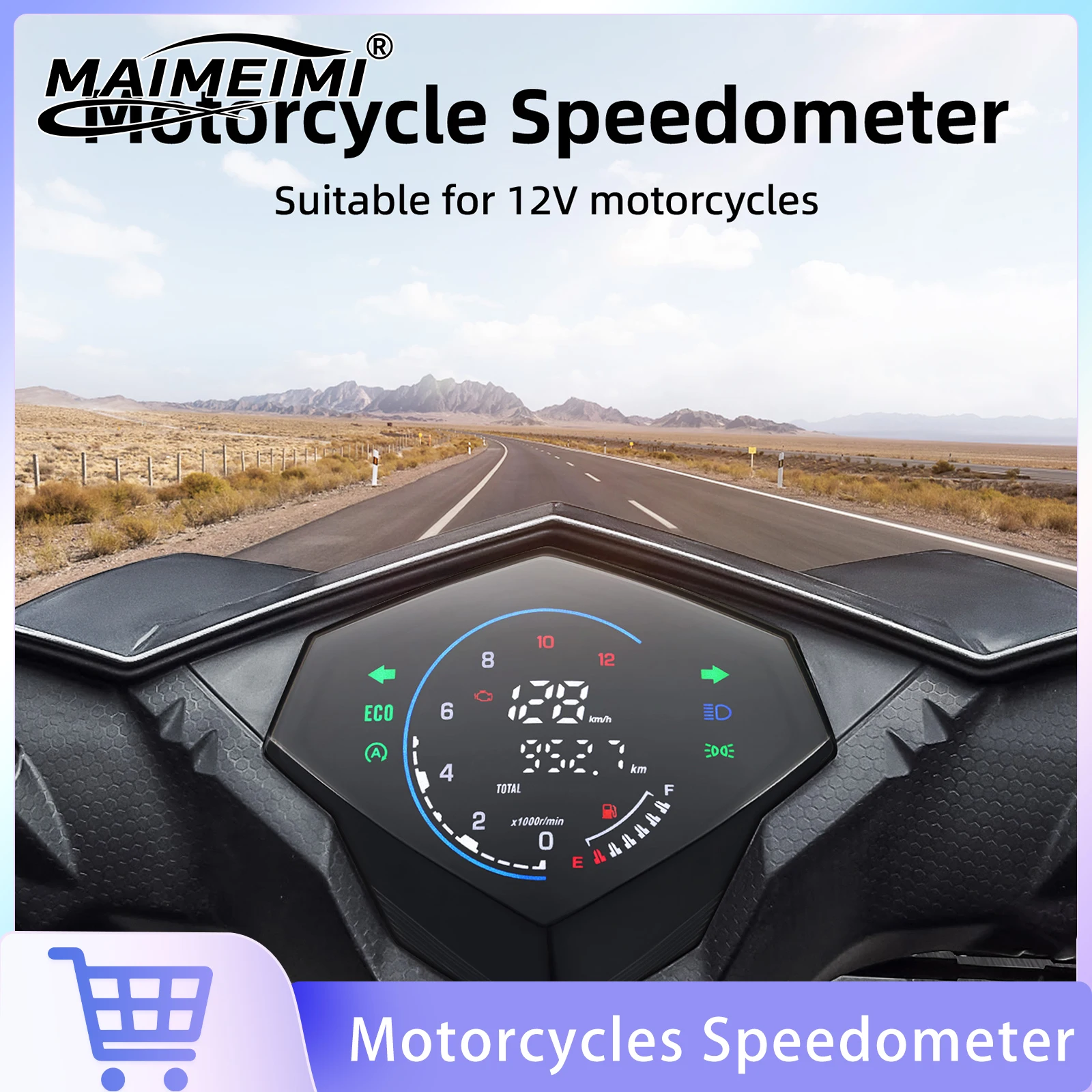

Motorcycle Speedometer RPM Gauge Odometer Waterproof Dashboard With Turn Signal For Yamaha Mio125 MIO i125 Mio110 Mio M3