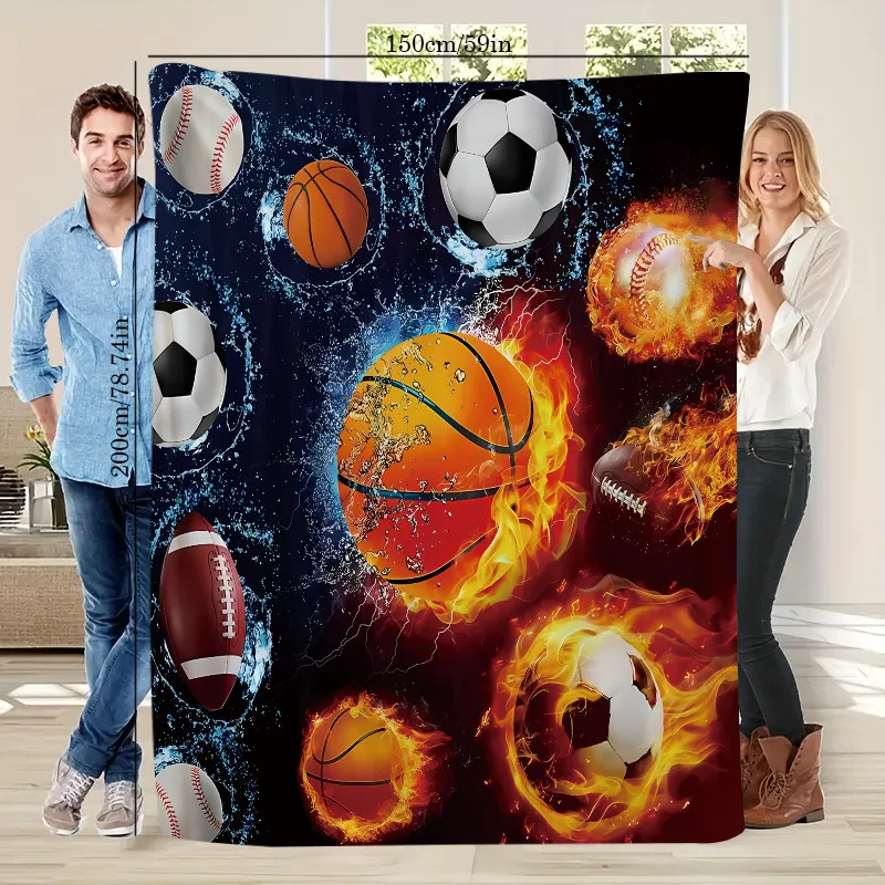 

Одеяло с принтом кактуса — яркий мягкий фланелевой плед