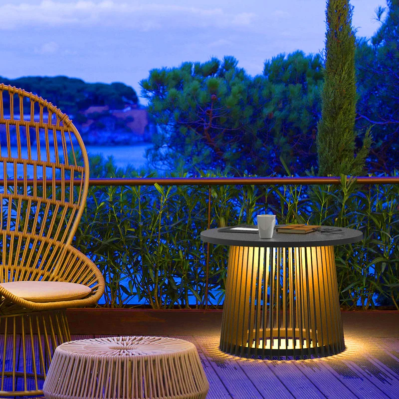Outdoor solar waterproof lawn light villa indoor coffee table light courtyard