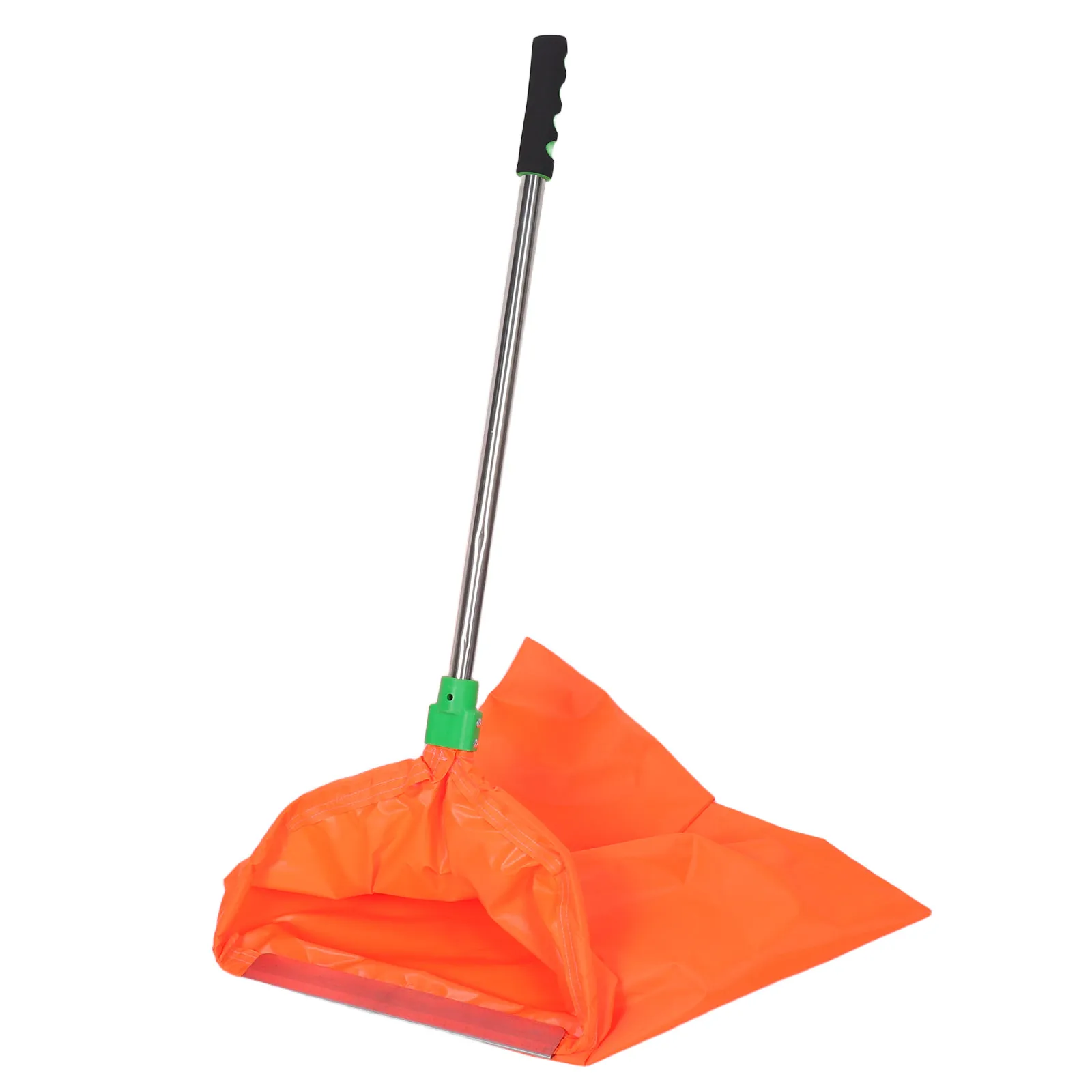 Oxford Cloth Windproof Dustpan Bag Detachable Outdoor Garbage Collector Stainless Steel Handle for Roadside Cleaning Janitorial