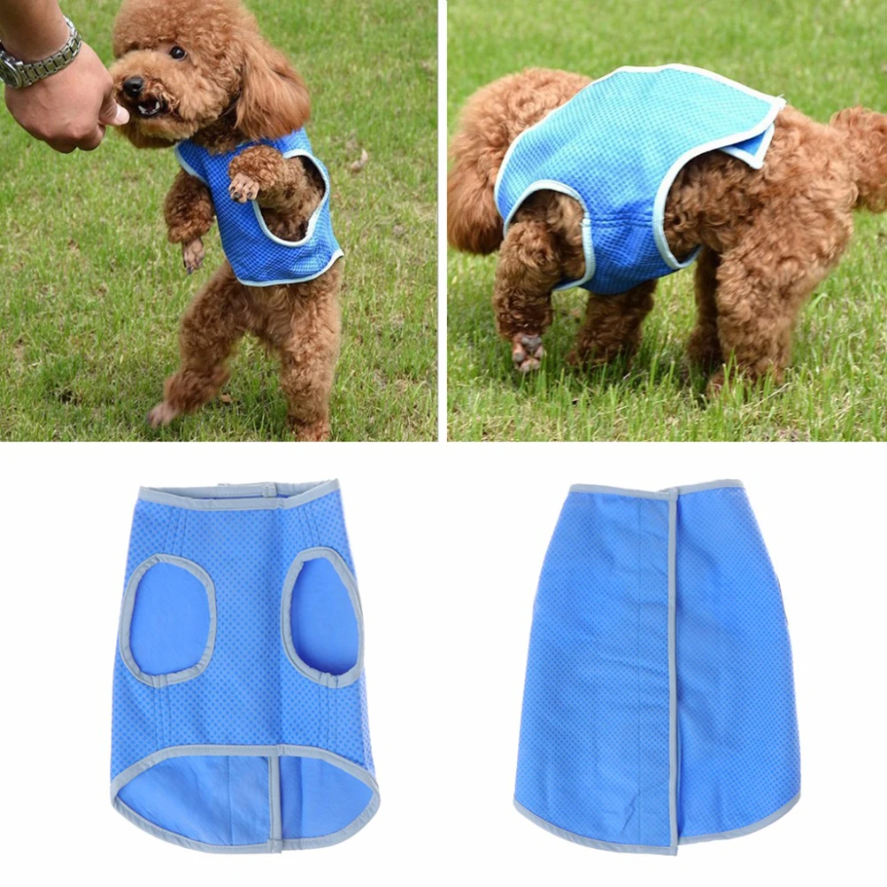 

Pet Cooling Vest Back Length Dog Puppy Summer Coat Comfortable Material Perfect for Outdoor Pets Exploration