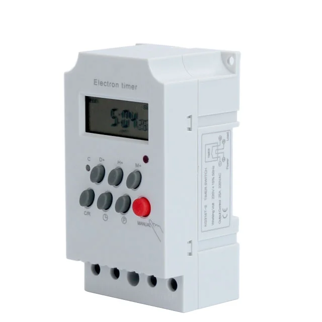5 قطعة KG316T-II مؤقت إلكتروني أسبوعي قابل للبرمجة 12Vdc 24Vdc 48Vdc ، AC110V AC220V مفتاح مؤقت إلكتروني رقمي