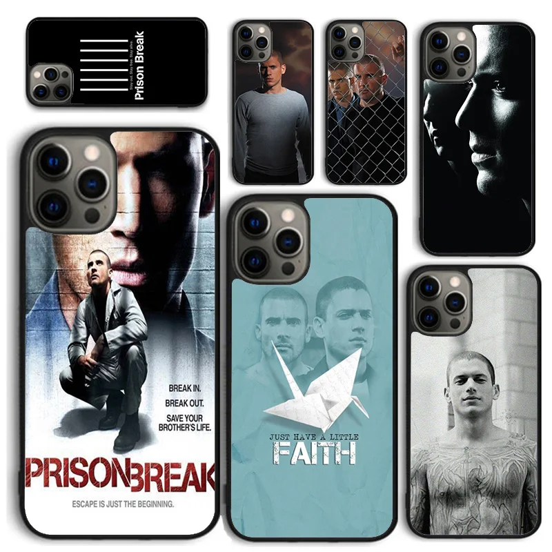 Prison Break Phone Case for iPhone 16 15 14 12 13 mini PLUS X XS XR 11 PRO MAX Back Cover Fundas Shell