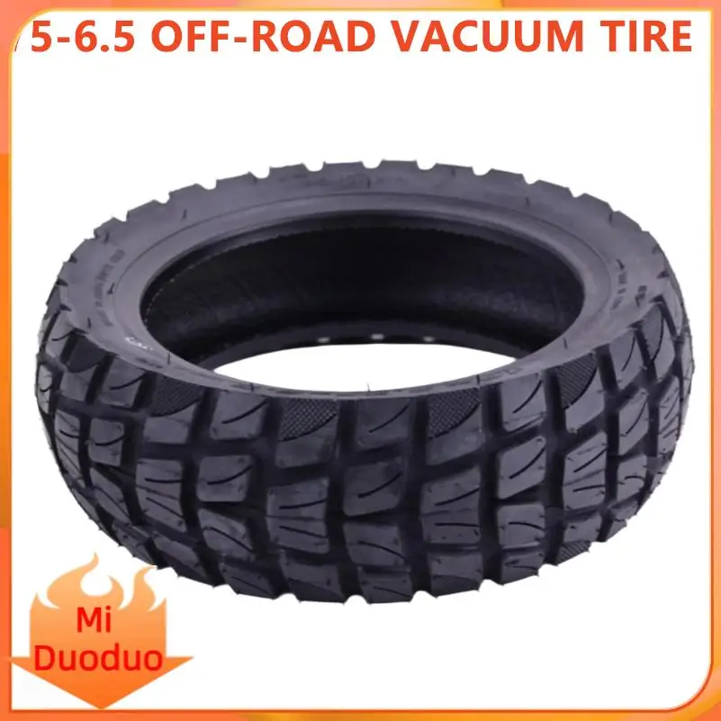 Off-Road Vacuum Tire 10x2.75-6.5, Deep Tread Grooves Prevent Slipping, Universal Fit for 6.5-Inch Scooter Wheel Hub
