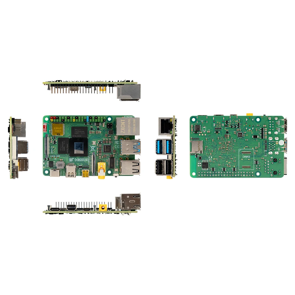 บอร์ดหลัก RK3588 WiFi 6.0 BT5.0 RJ45 HDMI Linux แผงวงจรหลักของ Ubuntu Debian Rockchip