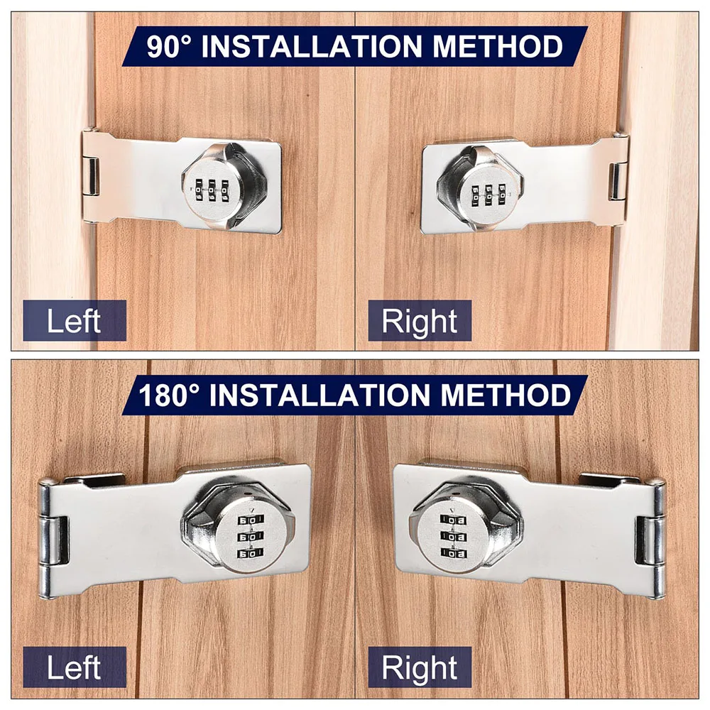 Security Cam Lock Anti-Theft Household 1000 Group Combination Lock Zinc Alloy Password Drawer Locks Mechanical Dial Cabinet