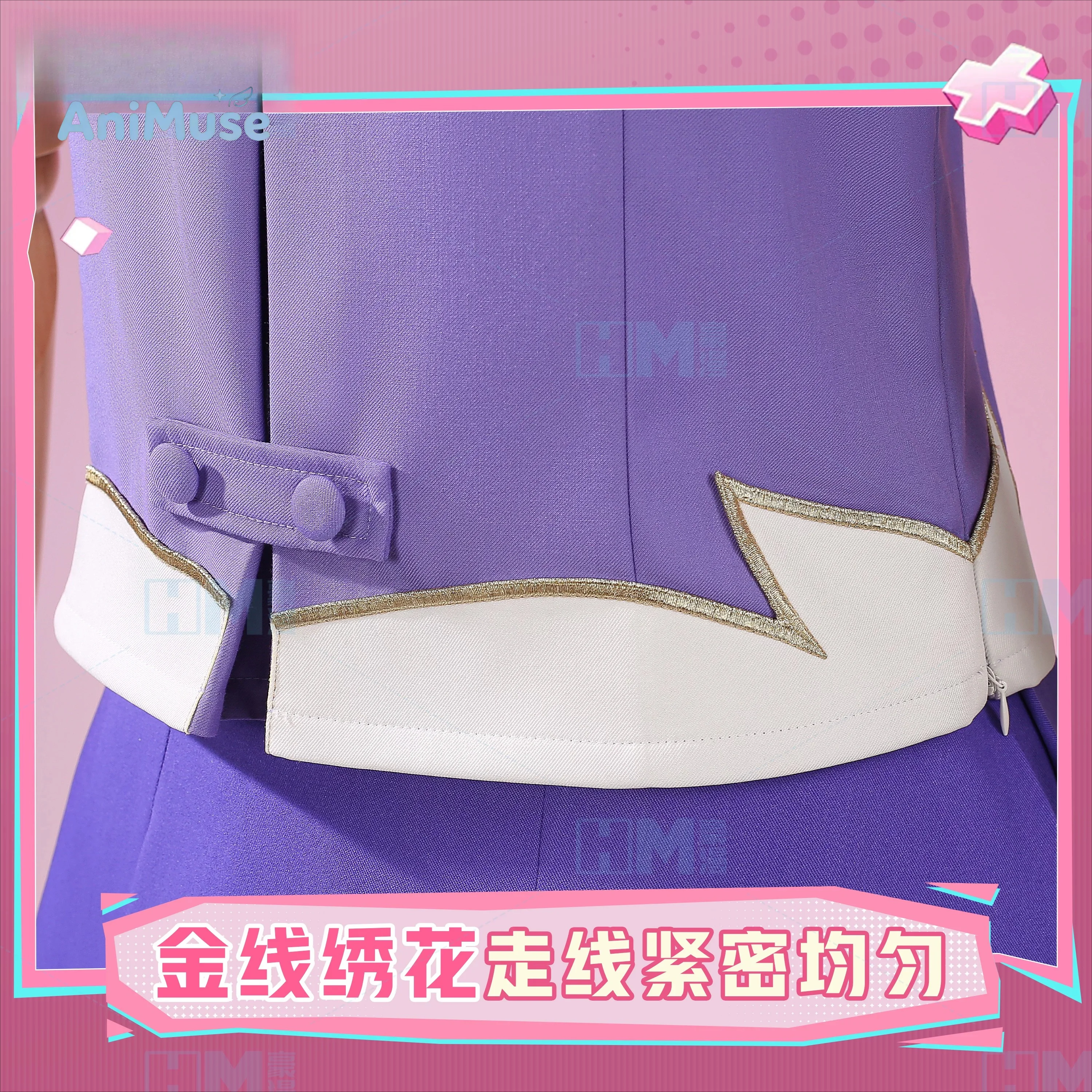 Future Diary‌ Gasai Yuno Cosplay Costume Casual Outfit Full Set Embroidery Anime Character Women Outfit Halloween AniMuse view 4