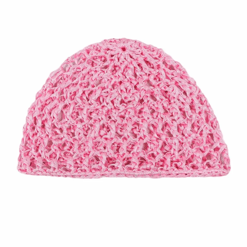 Simple Breathable Hair Net Cap Crochet Cap Comfortable Wig Caps Hollowout Mesh Hair Loss Head Wrap Prayer
