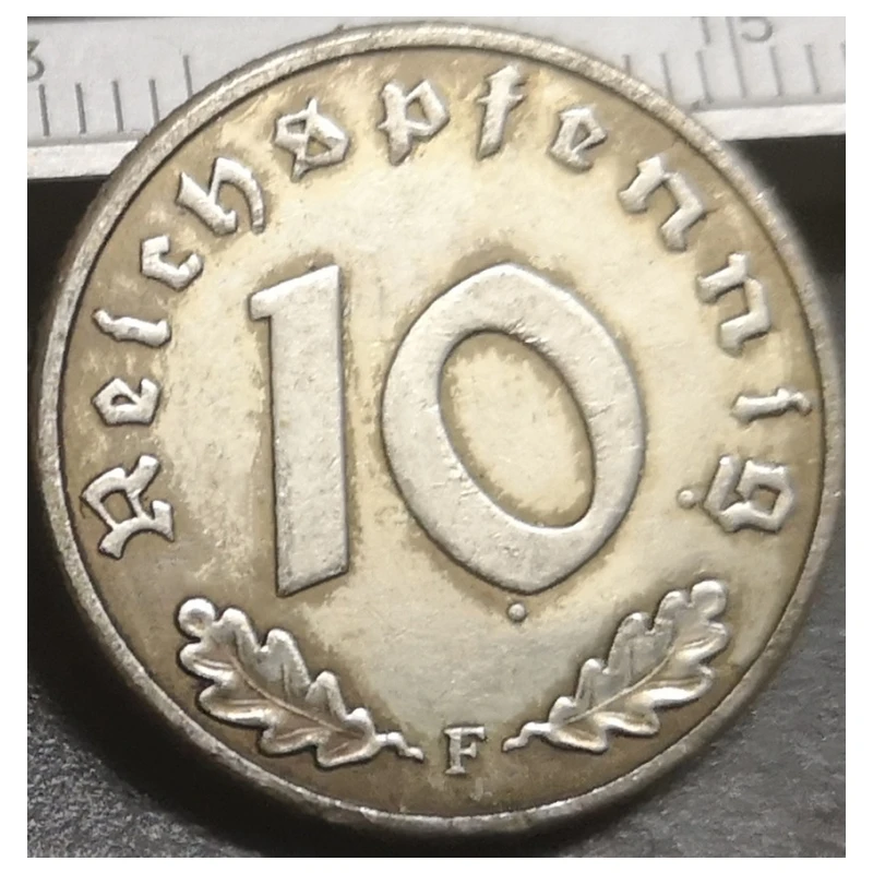 1947-F Germany 10 Reichspfennig Copy Coin