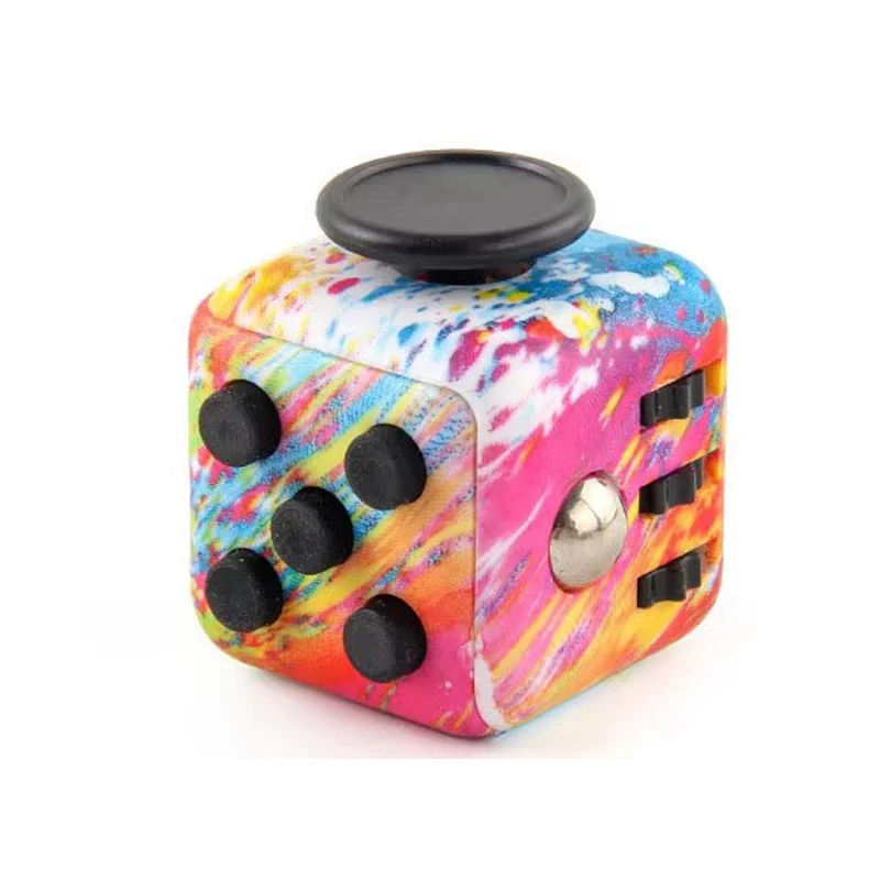Steemjoey Cube Anti-Stress – 6 Modules Apaisants Dont Boutons Cliquables Et Silencieux – Matériau ABS – Petit Et Léger – Pour Enfants Et Adultes
