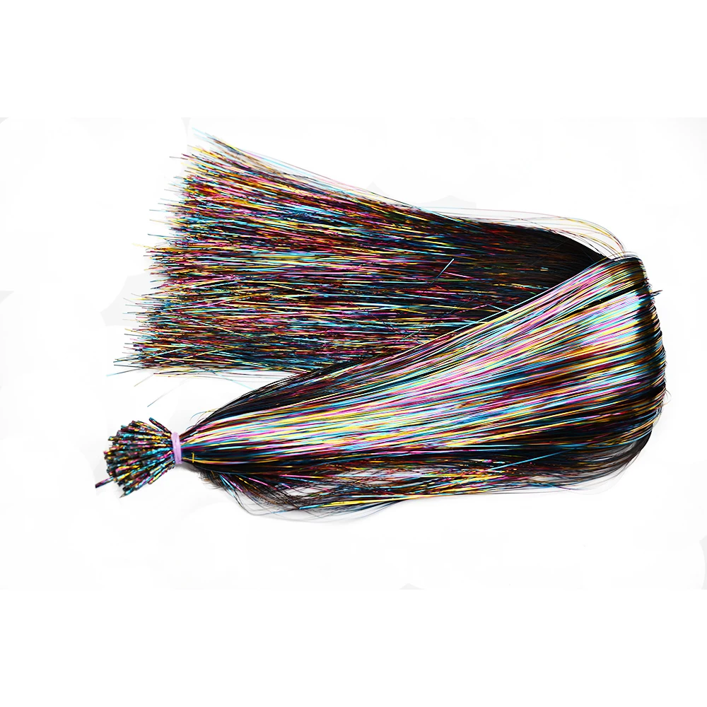 50 stks/pak I Tip Klatergoud Hair Extensions Glitter Klatergoud Haar Synthetische Fee Haarstukjes Dazzle Haaraccessoires Voor Vrouwen Party