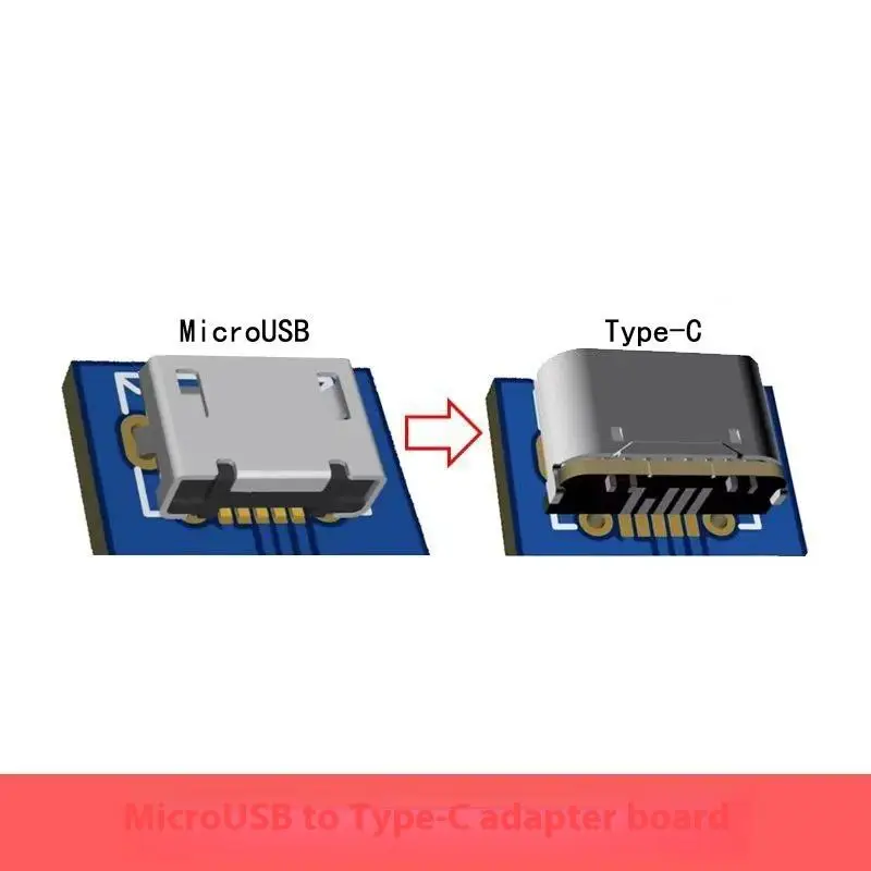 /KQM/2pcs Ring DIY Repair Adapter USB Connector Type C Female Jack 5pin SMD SMT Type-c Socket Charging Port for PCB Solde
