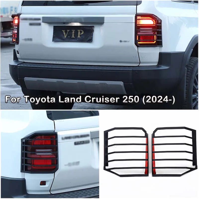 For Toyota Land Cruiser 250 Prado FJ250 LC250 2024+Taillight Cover Accessories Tail Light Guards Cover Rear Lamp Guard Mount