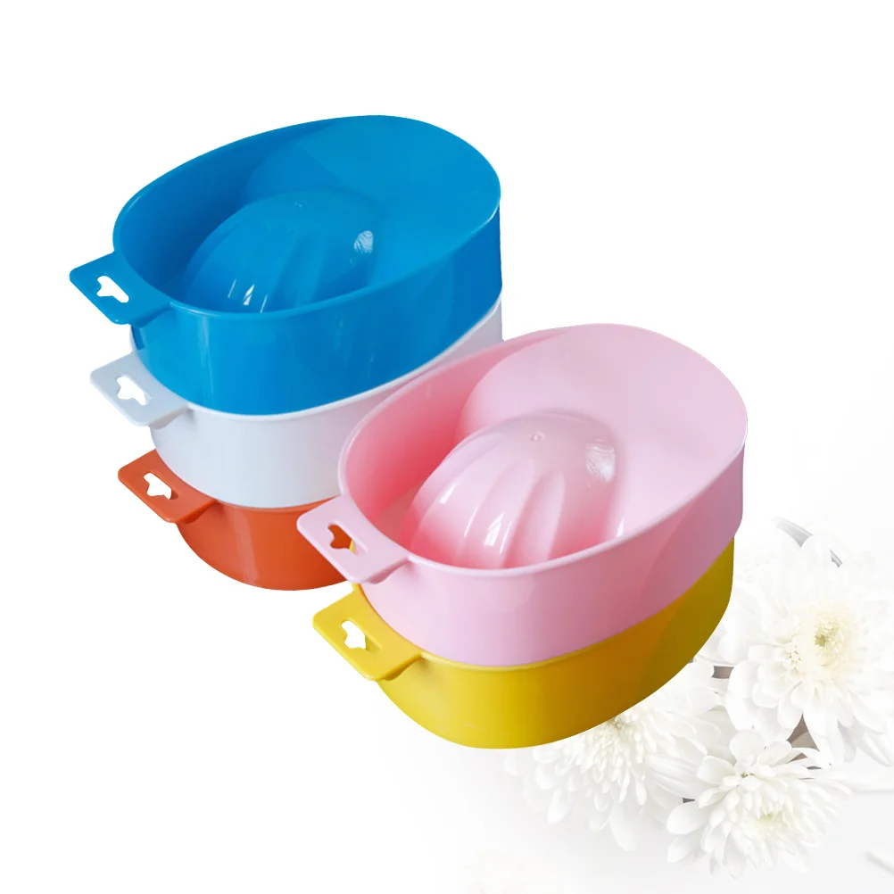 5 قطعة وعاء نقع لمسمار الفن مانيكير العناية بشرة تليين الاكريليك نصائح مزيل المياه الدافئة نقع مزيل طلاء الأظافر #4