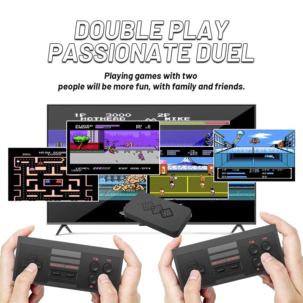 8 Bit TV Game Stick Video Game Console 620 Games Wireless Gamepad Mini Retro Console AV Output Consolas De Videojuegos for NES