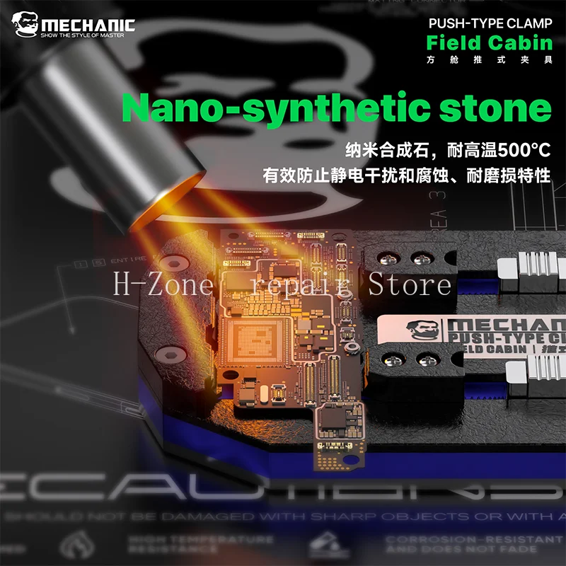 MECHANIC FIELD CABIN Chip PCB Fixture for Mobile phone Motherboard Glue Removal CPU IC Hard Disk Welding Repair Fixing Fixture