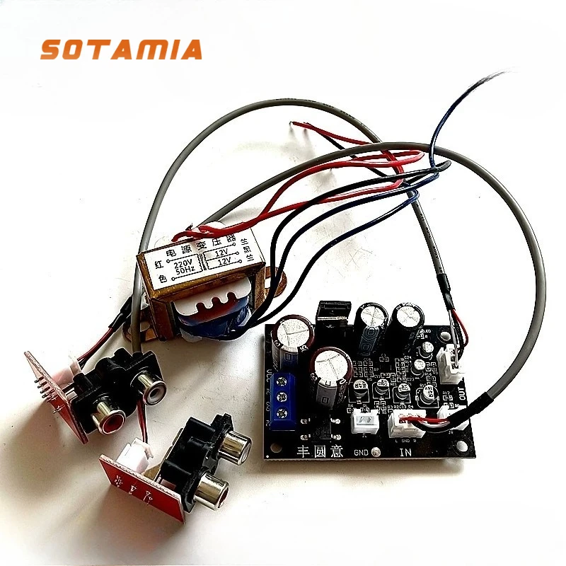 

SOTAMIA виниловый проигрыватель пластинок, плата предусилителя MM MC, фонокорректор, предусилитель, увеличение головки граммофона, предусилитель, умный дом