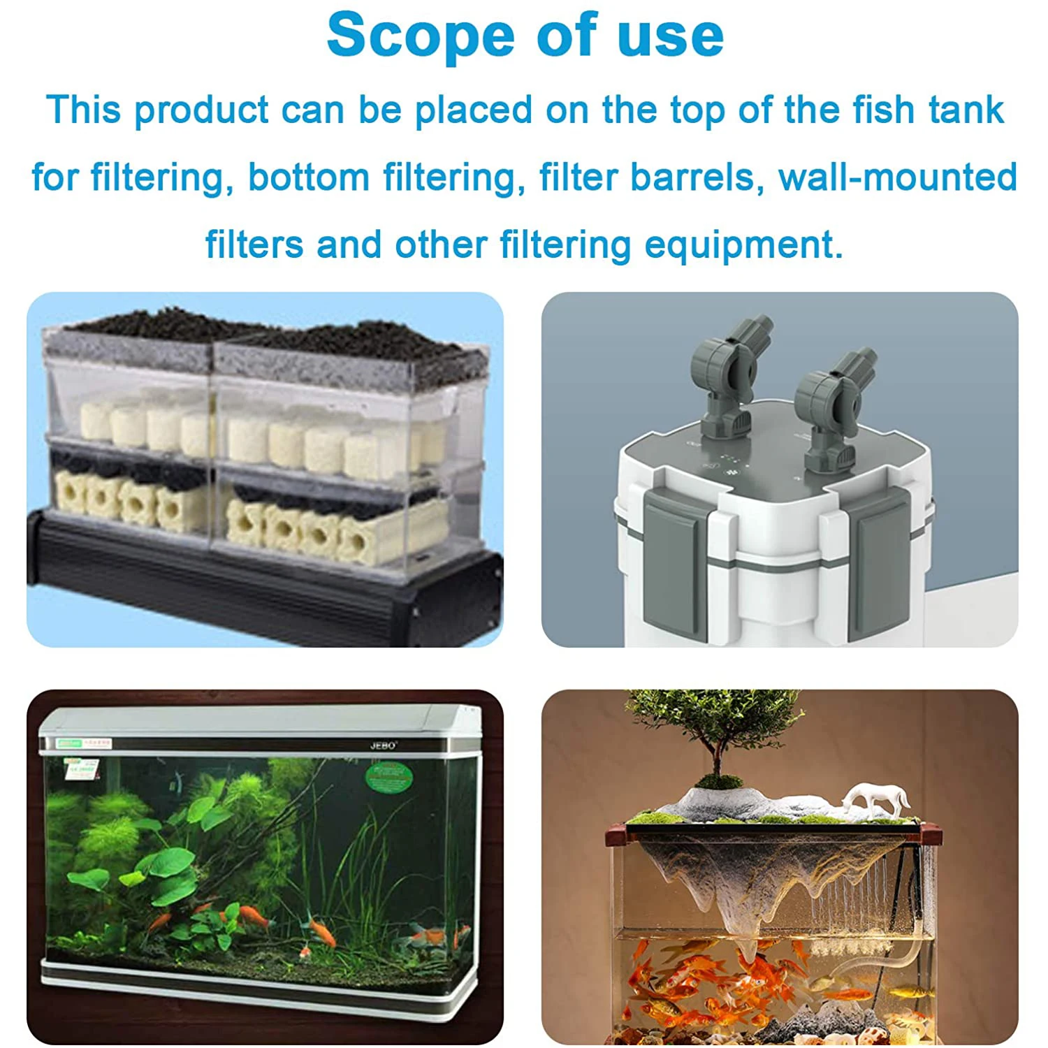 16/26/36mm Aquarium Filter Media Bio Balls With Sponge Nitrifying Bacteria Culture Cleaning Water Fish Tank Canister Filter Ball