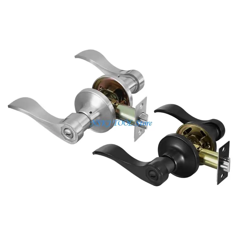 

L8RC Reversible Door Lever Lock Tune Privacy Function Smooth Grip Lever Lock Strong Hardware Entry Door Lever Handle