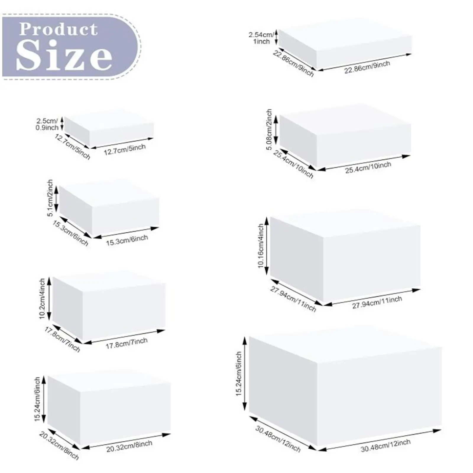 Acrylic Cube Food Riser Stand Set Hollow Bottom Display Riser for Buffet Table Event Retail Show