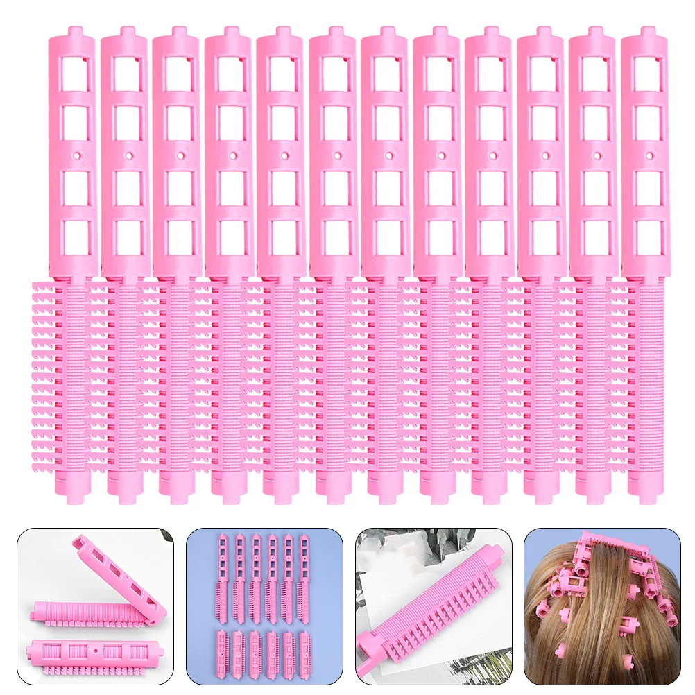 12 Pcs Perm Bar Hair Volume Clip Crimper Tool Curlers Resin Clips for Miss Women's Claw