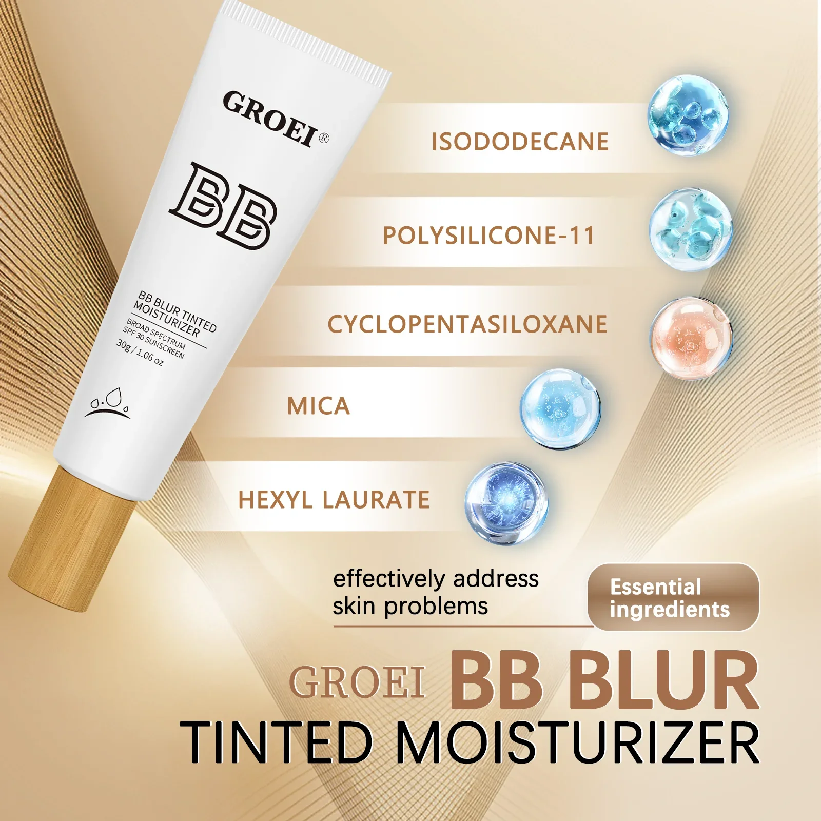 BB Cream Puff Nawilżający Podkład do Makijażu Naturalny Korektor Rozjaśniający Kontrolujący Wydzielanie Sebum Wodoodporny Makijaż Kosmetyki ﻿