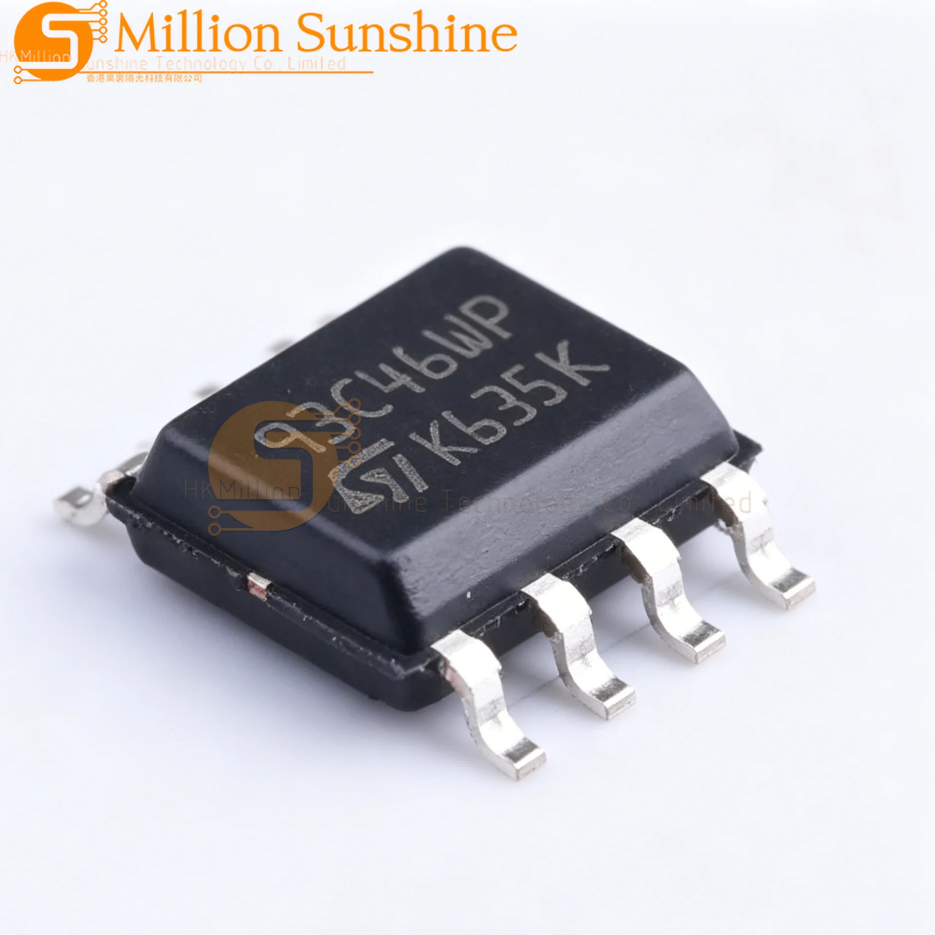 50pcs M93C46-WMN6TP SOIC-8-150mil 1Kbit 2MHz EEPROM Memory Chip New Original