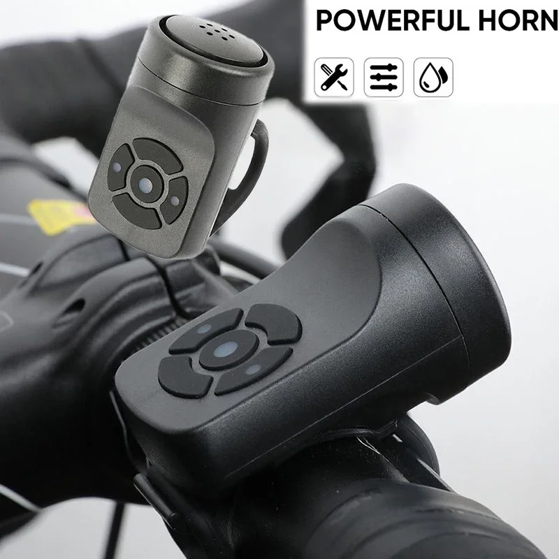 Bike Horn Electric Bicycle Bell Powerful Rechargeable Bicycle Bell Ring Horn Bells Cycle Safety Sound Alarm Bicycle Accessories