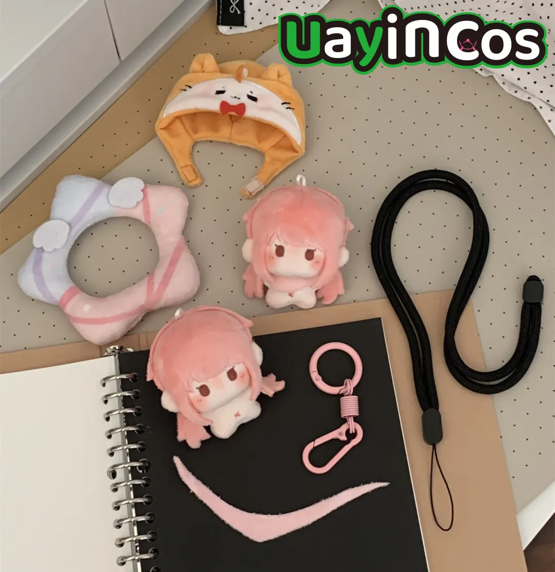 

10cm Shining Nikki Cat Stuffed Plushies Doll Clothes Towel Five-pointed Star Ring Headgear Keychain Bag Ornaments Anime Game To