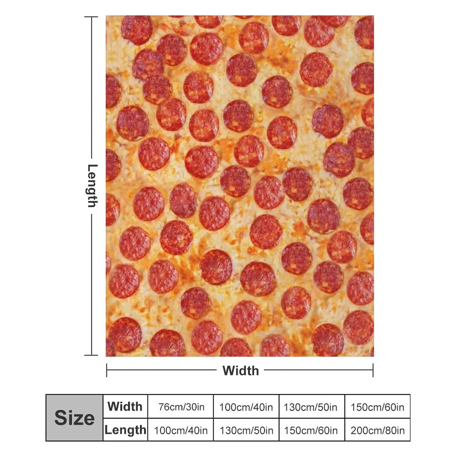 واقعية Pepperoni البيتزا نمط رمي بطانية البطانيات الأرائك منقوشة كبيرة على أريكة الفاخرة St البطانيات