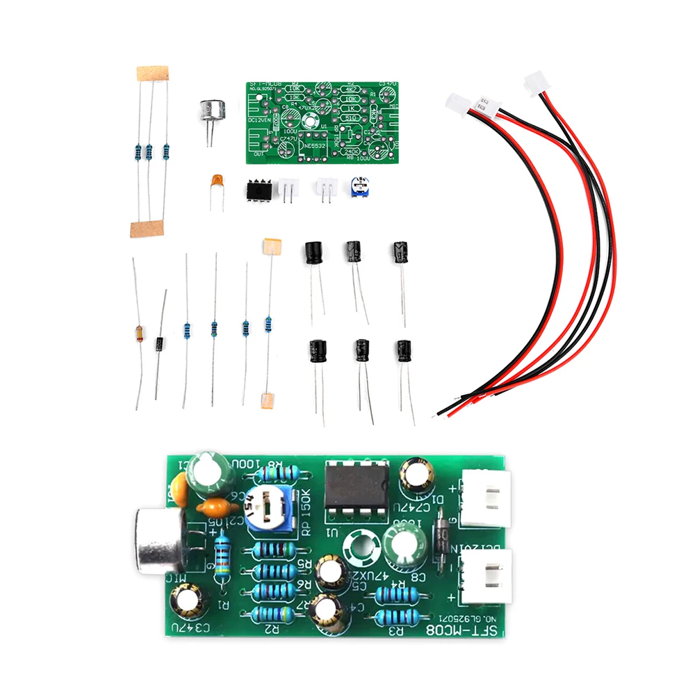 DC9-15V monitor Audio wzmacniacz mikrofonowy pokładzie mikrofon hi-fi Pickup moduł DIY kolektor redukcji szumów