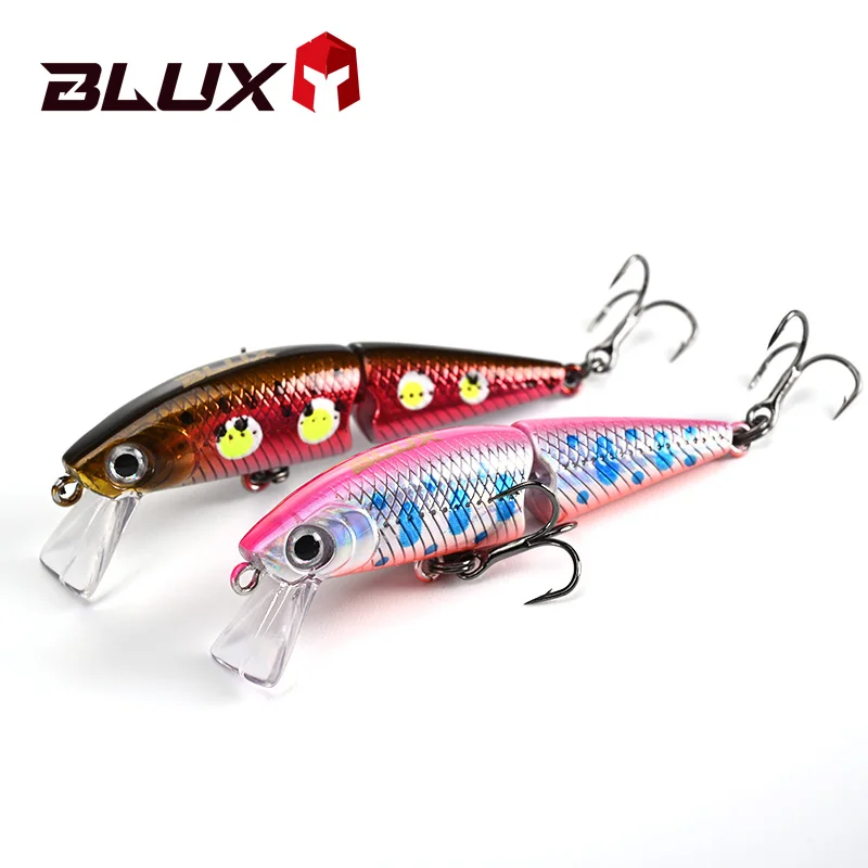 BLUX DR. Minnow Joint 50S Swimbait 50mm 3.2g Sinking Wobbler Fishing Lure Artificial Hard Bait for Pike Bass Trout