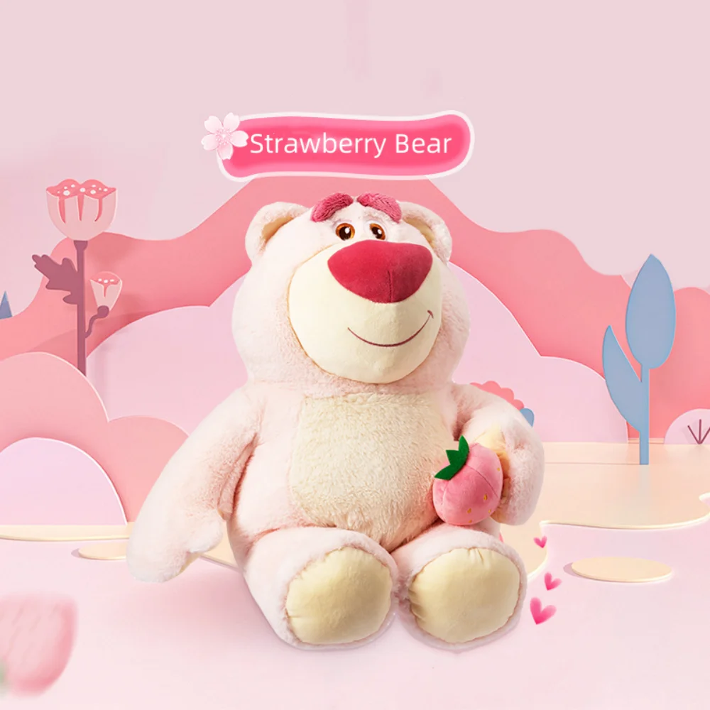 

Miniso Pixar Lotso Soft Plush Toy Sitting Position Light Pink Stuffed Animal Doll 44x34cm Cute Cartoon Gift for Kids Adults 2026