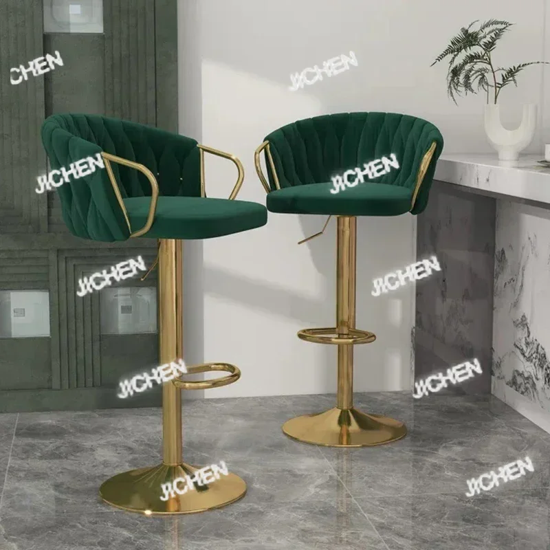 XHQC Adjustable Height Bar Stools Cloth Industrial Nordic Design Dining Bar Stools Ergonomic Minimalist Barhocker Home Furniture