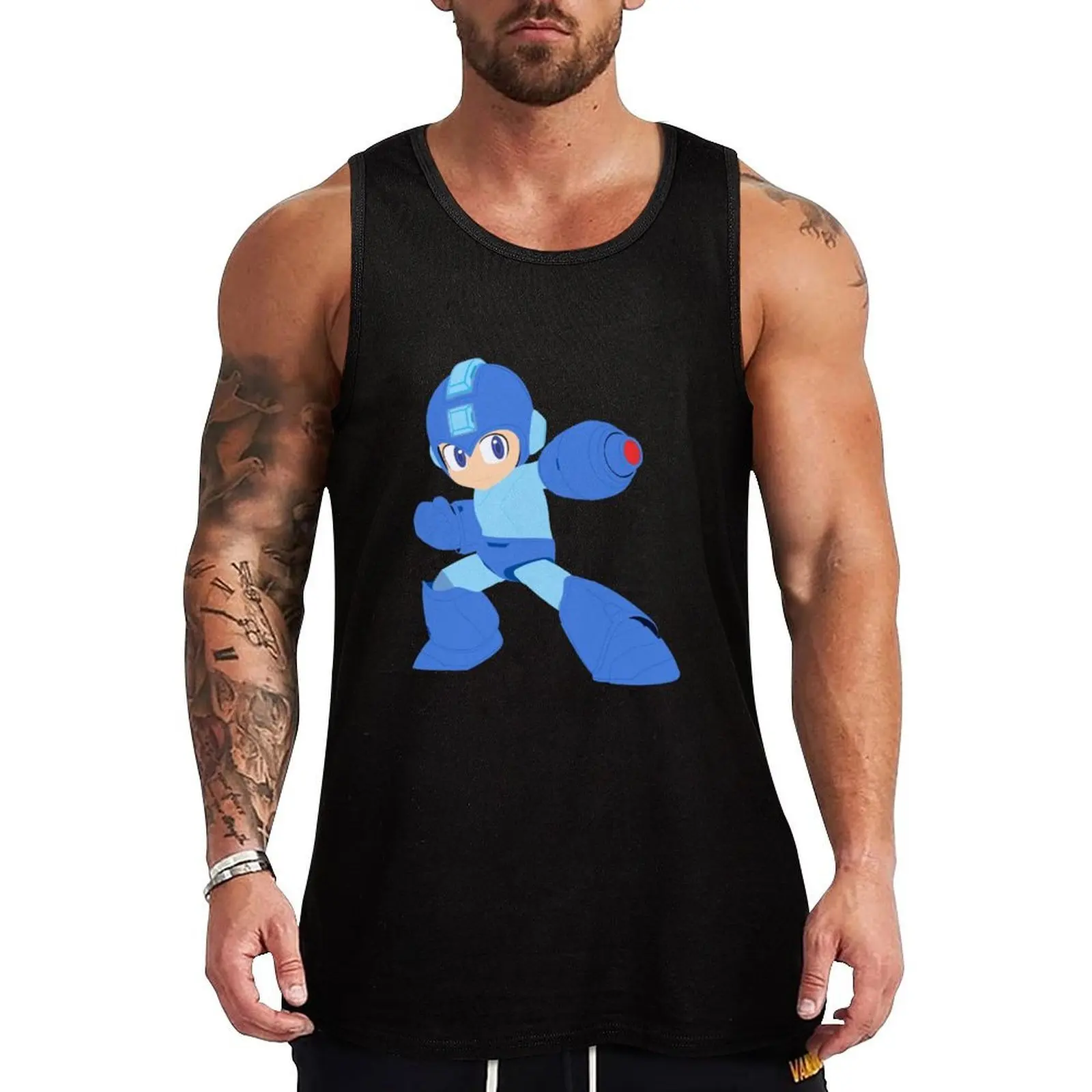 

Mega Man (Default) Tank Top Vests gym clothing men gym for men