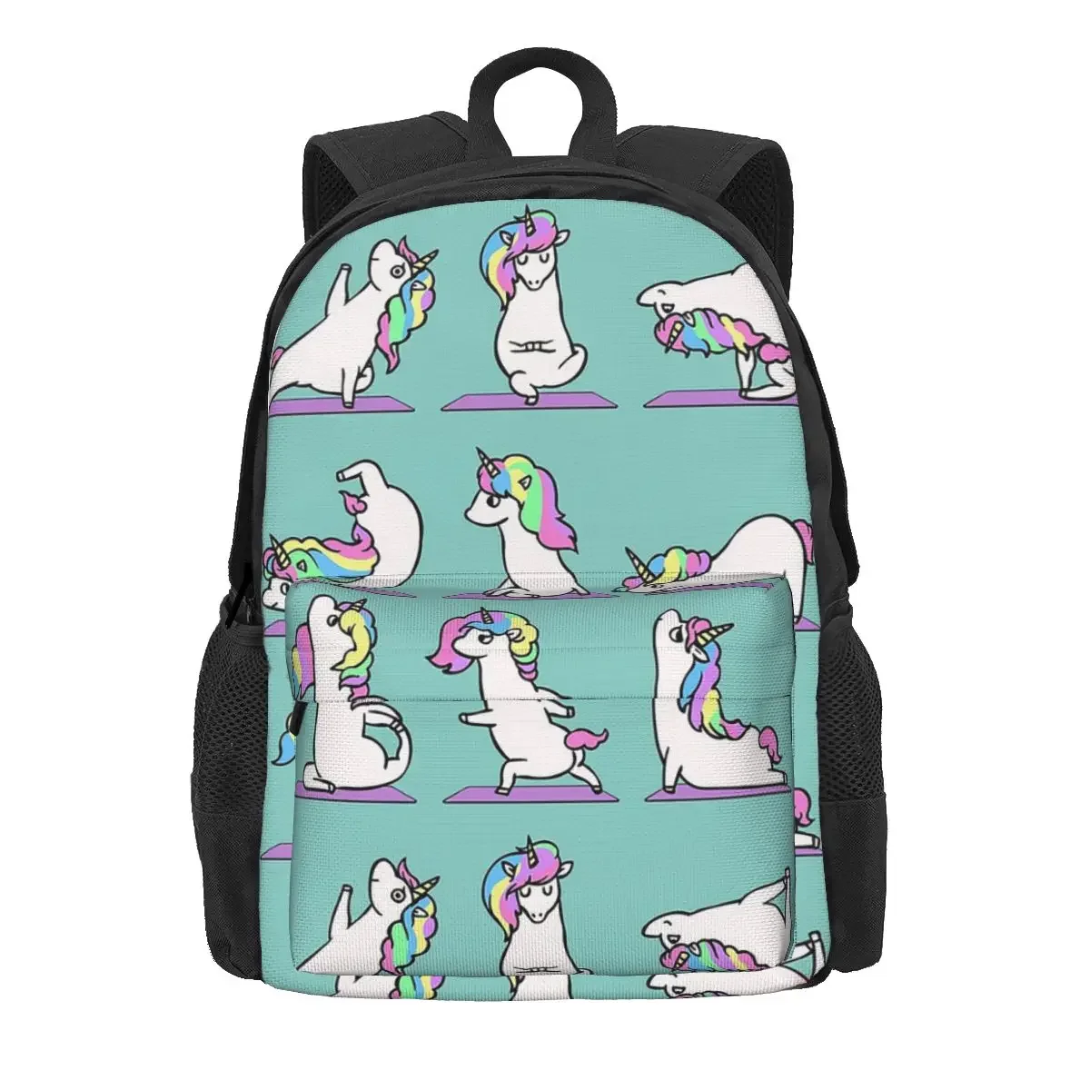 Mochilas de Yoga de unicornio para niños y niñas, mochilas escolares de dibujos animados para estudiantes, mochila de viaje, bolsa de hombro de gran capacidad