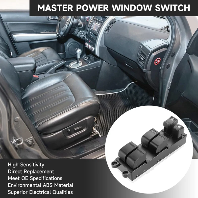 New High Quality Car Window Lift Switch Electric Window Switch 25401-EQ305 25401EQ305 For Nissan X-Trail 2002-2007