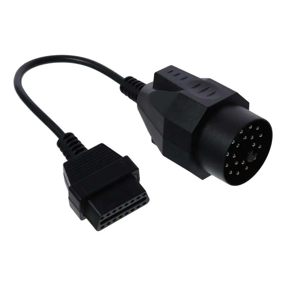

Черный 20-контактный OBD1 длиной 15,7 дюйма, кабель-адаптер из пластика и металла на 16-контактный разъем OBD2 для 3-й серии 1996-2001 E39