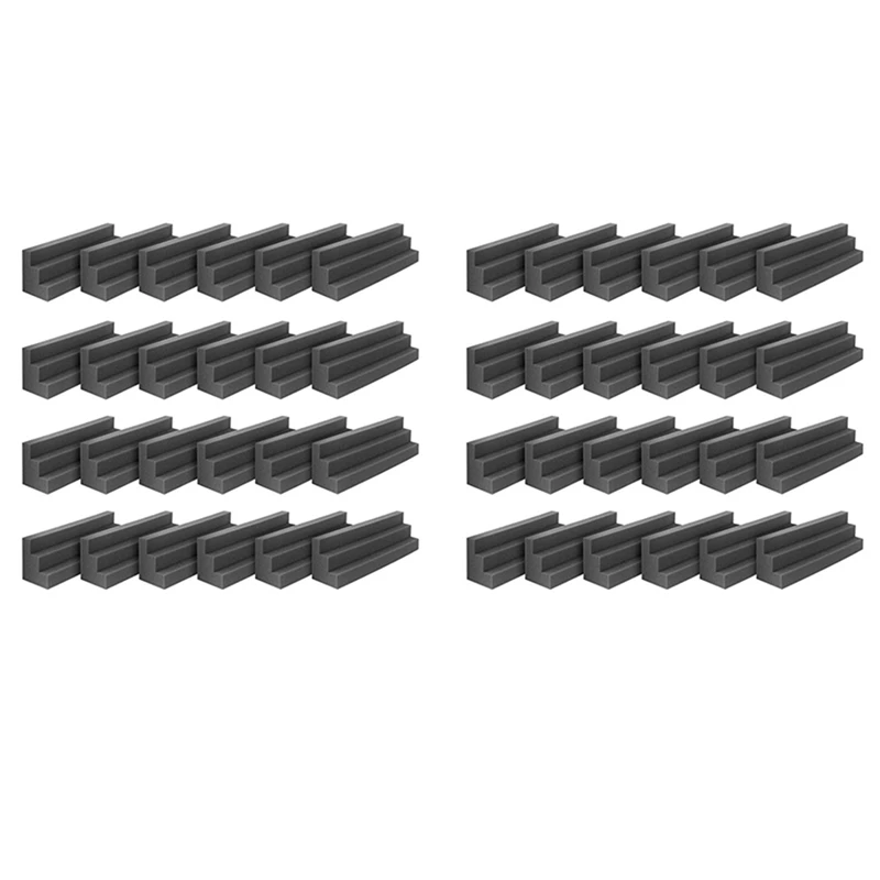 48 Pcs Bass Traps Acoustic Foam Panels Sound Proof Padding,Studio Foam For Corner Soundproofing Foam,Sound Proof Foam