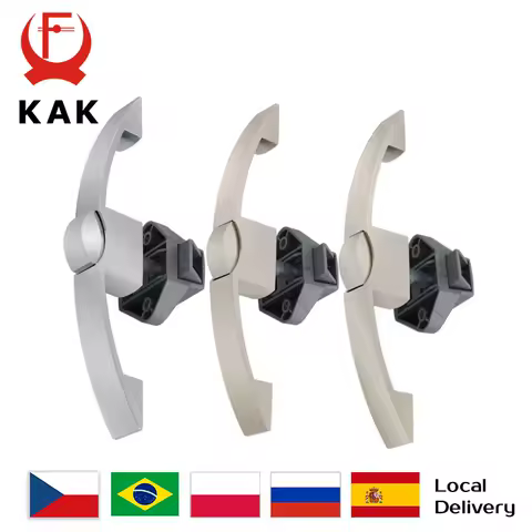 KAK 5 Pieces Camper Car Cabinet Lock Handle Push Lock RV Caravan Boat Lock Drawer Latch Button Lock Furniture Door Lock Hardware