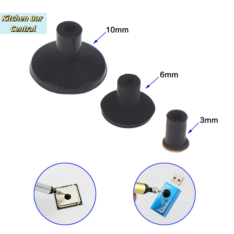 【5/10Pcs Vacuum Suction Pen Suction Cup 3/6/10mm IC Accessories Puller Picker Electronics DIY Hand Tool Parts】